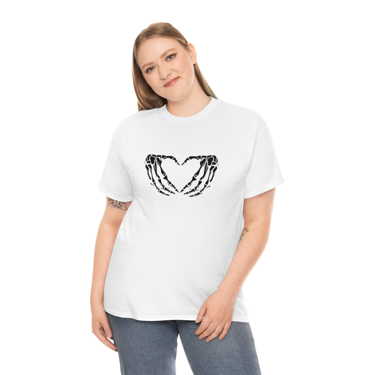 Skeleton Heart Cotton Tee