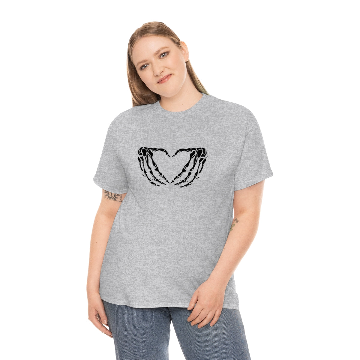 Skeleton Heart Cotton Tee