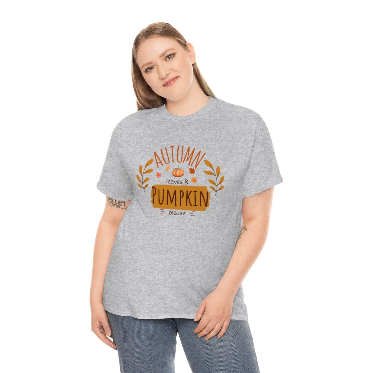 "Autumn leaves & pumpkin please" Tee