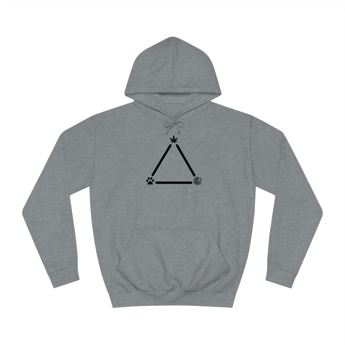 Pot, Puppies, Pizza Triangle Hoodie