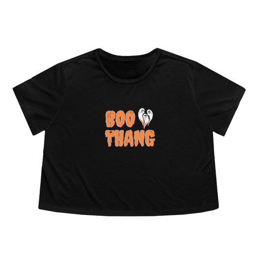 Boo Thang Flowy Cropped Tee