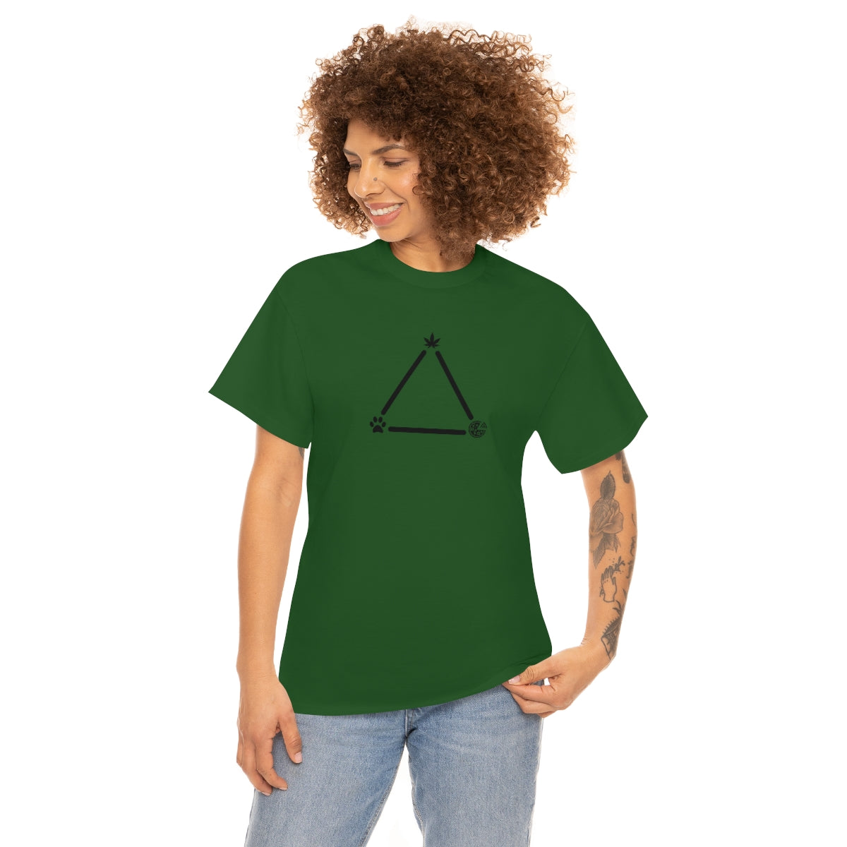 Pot, Puppies, Pizza Triangle Tee