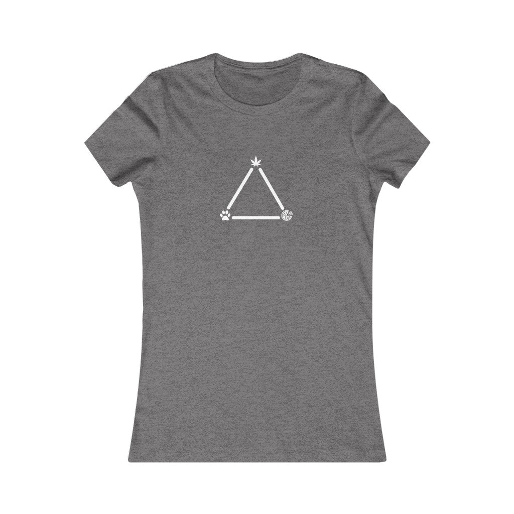 Pot, Puppies, Pizza Triangle Women's Tee