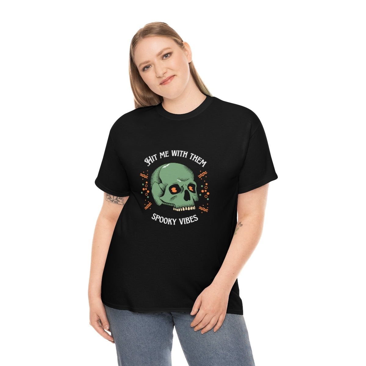 "Hit me with them spooky vibes" Cotton Tee