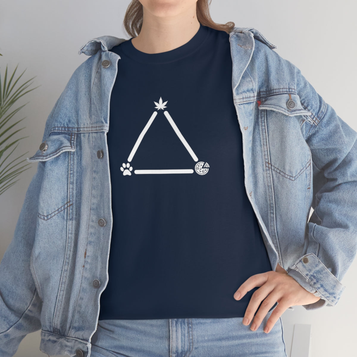 Pot, Puppies, Pizza Triangle Tee