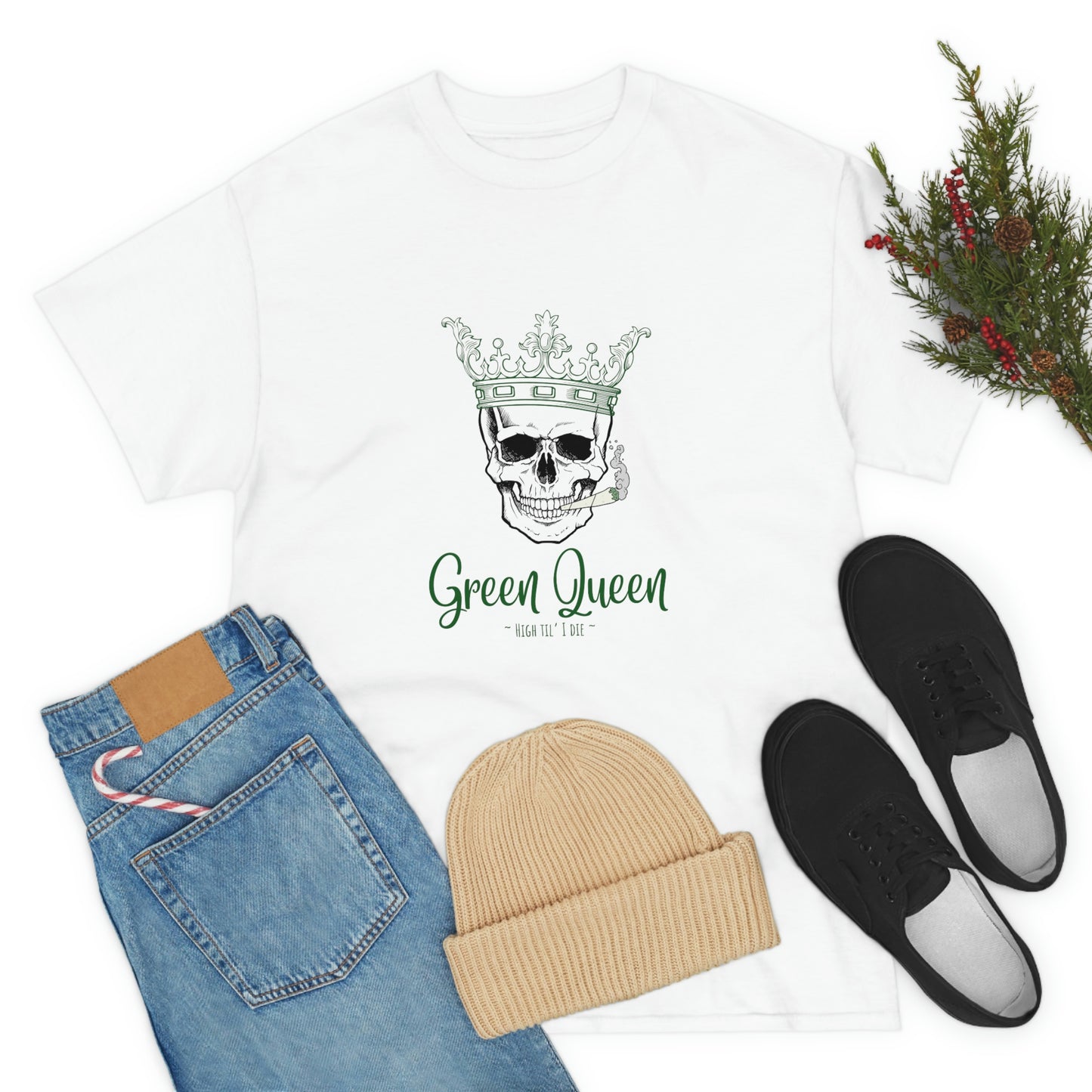 "Green Queen - High til' I die", Tee