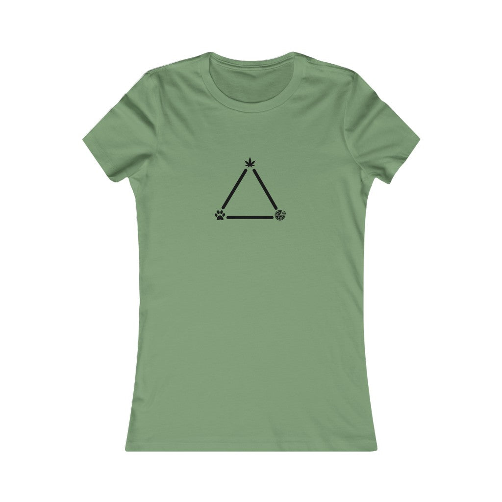 Pot, Puppies, Pizza Triangle Women's Tee