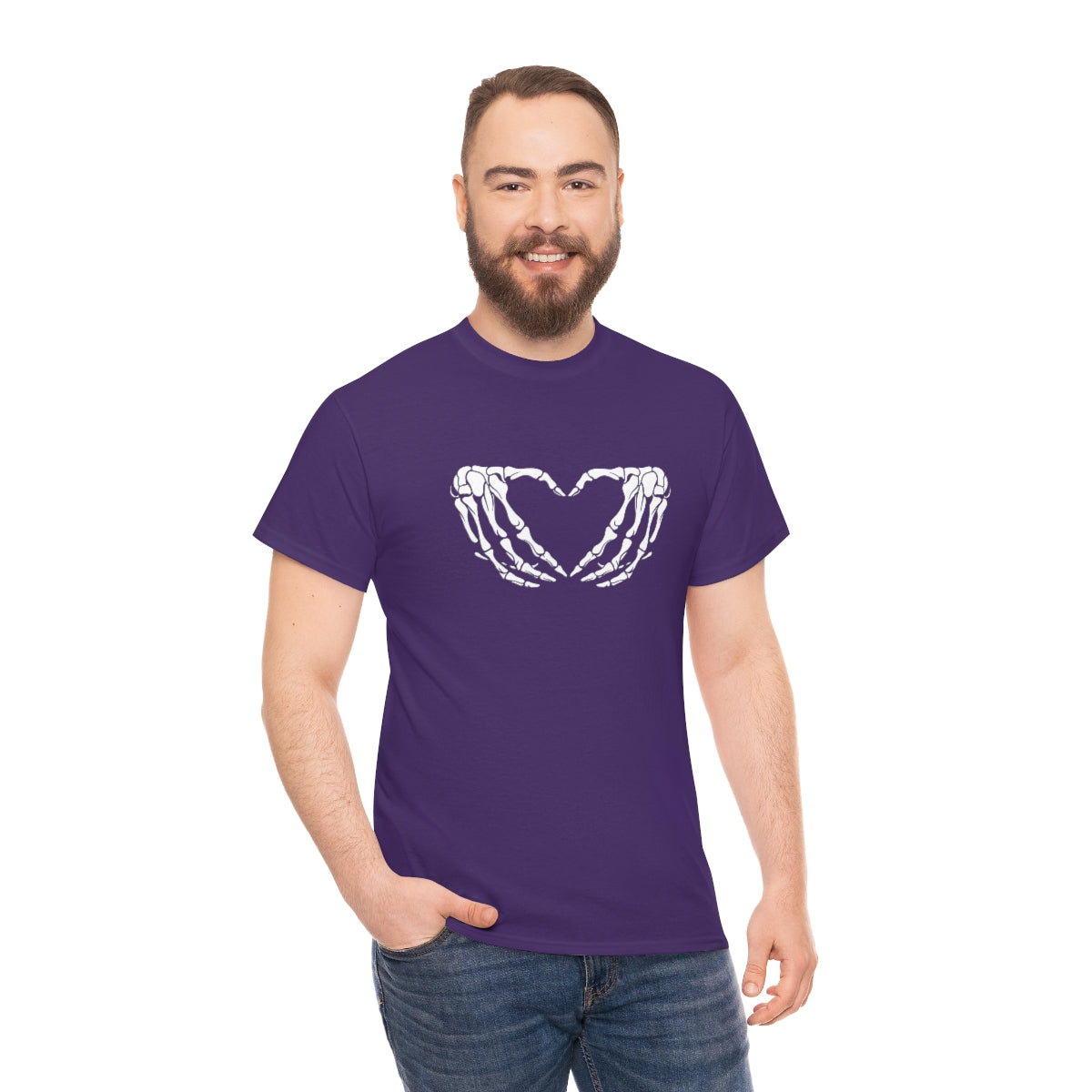 Skeleton Heart Cotton Tee