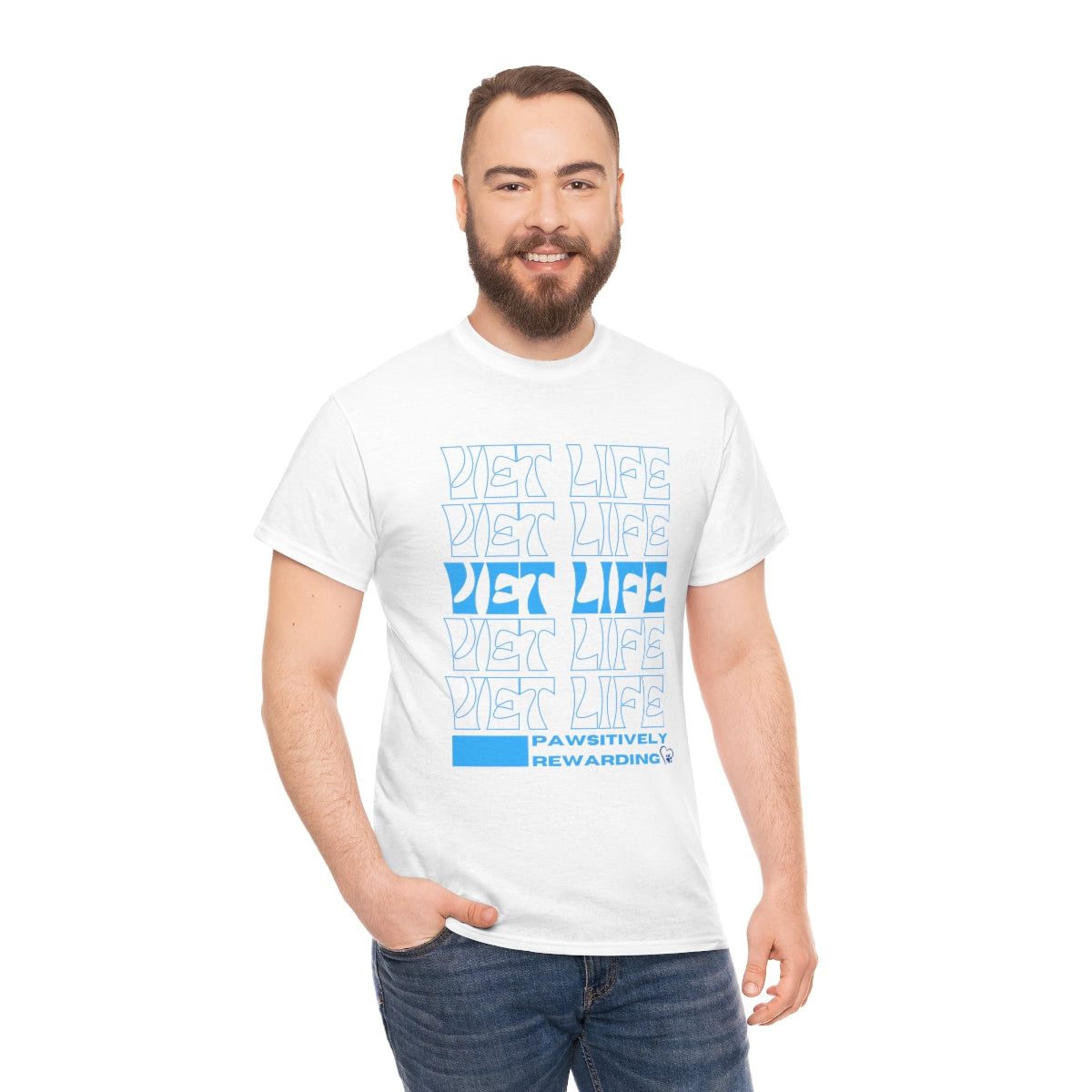 "Vet Life: Pawsitively Rewarding" Tee