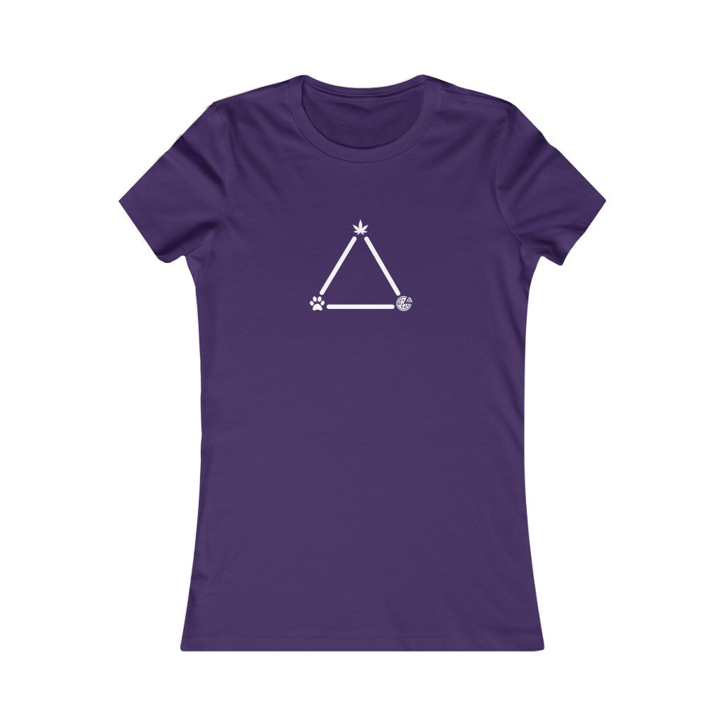 Pot, Puppies, Pizza Triangle Women's Tee