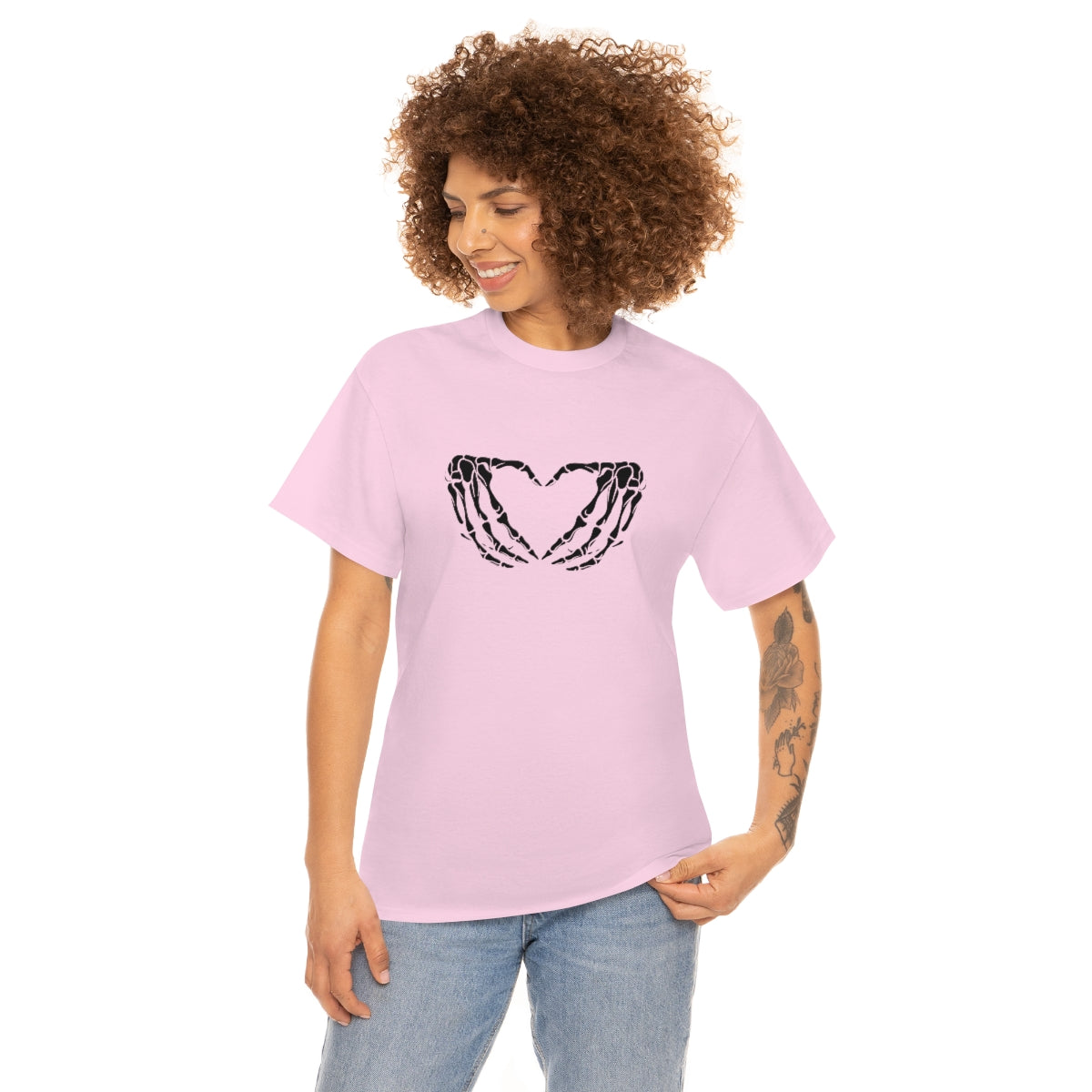 Skeleton Heart Cotton Tee