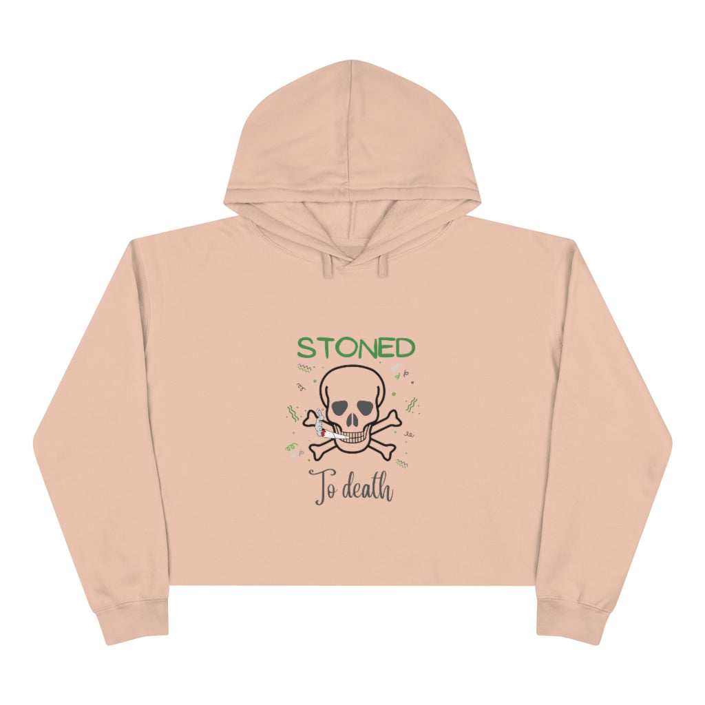 "Stoned to Death" Crop Hoodie