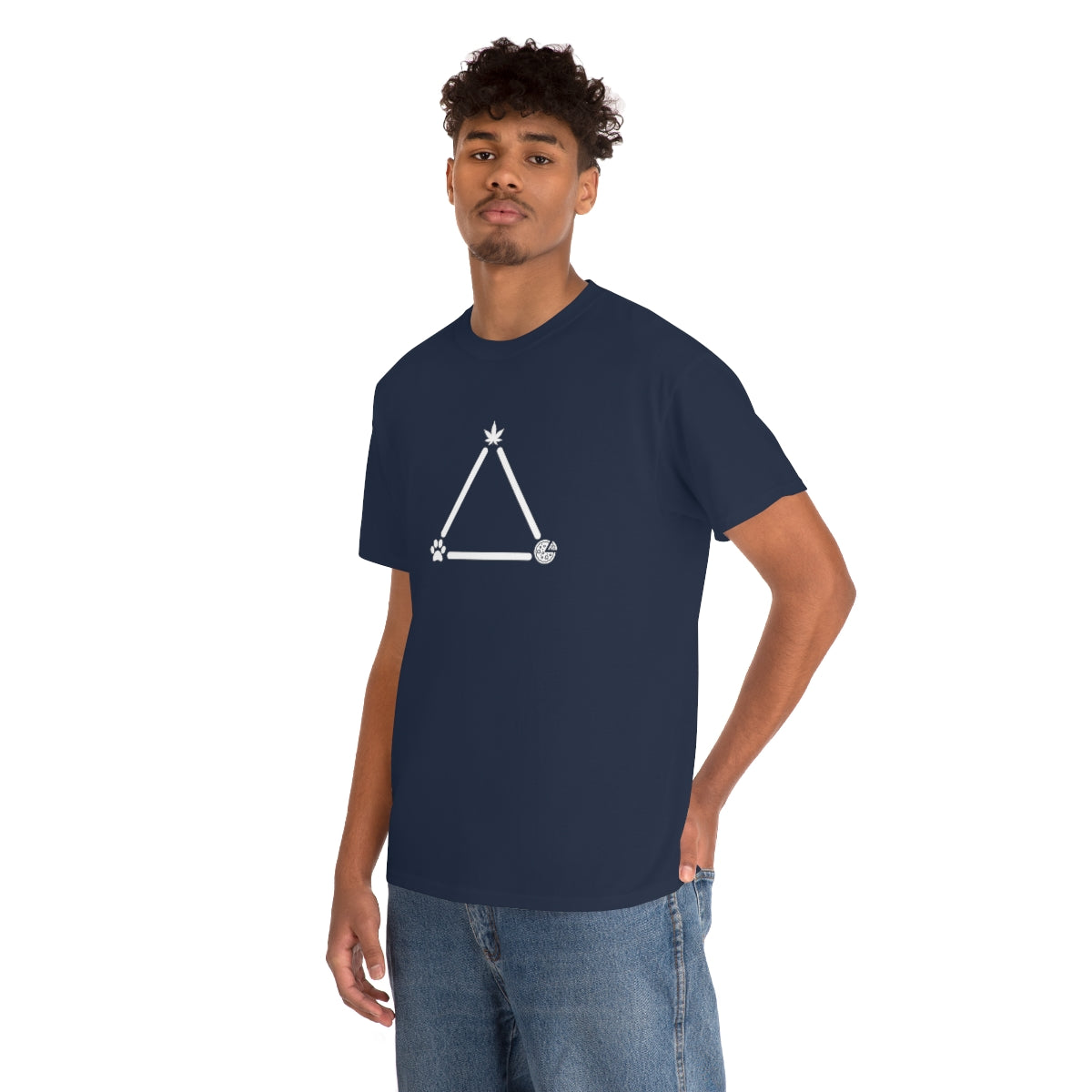 Pot, Puppies, Pizza Triangle Tee