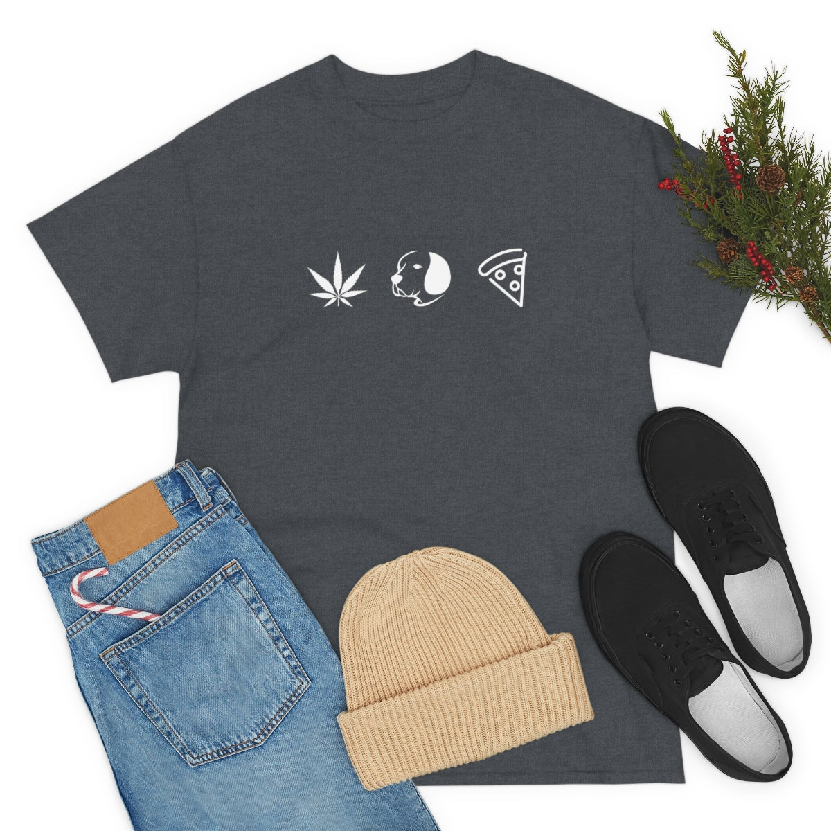 Pot, Puppies, Pizza, Tee