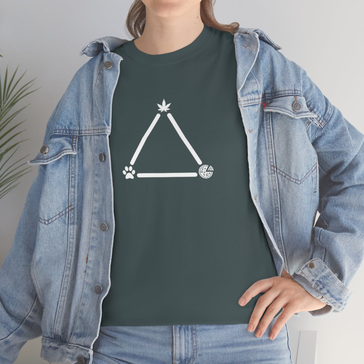 Pot, Puppies, Pizza Triangle Tee