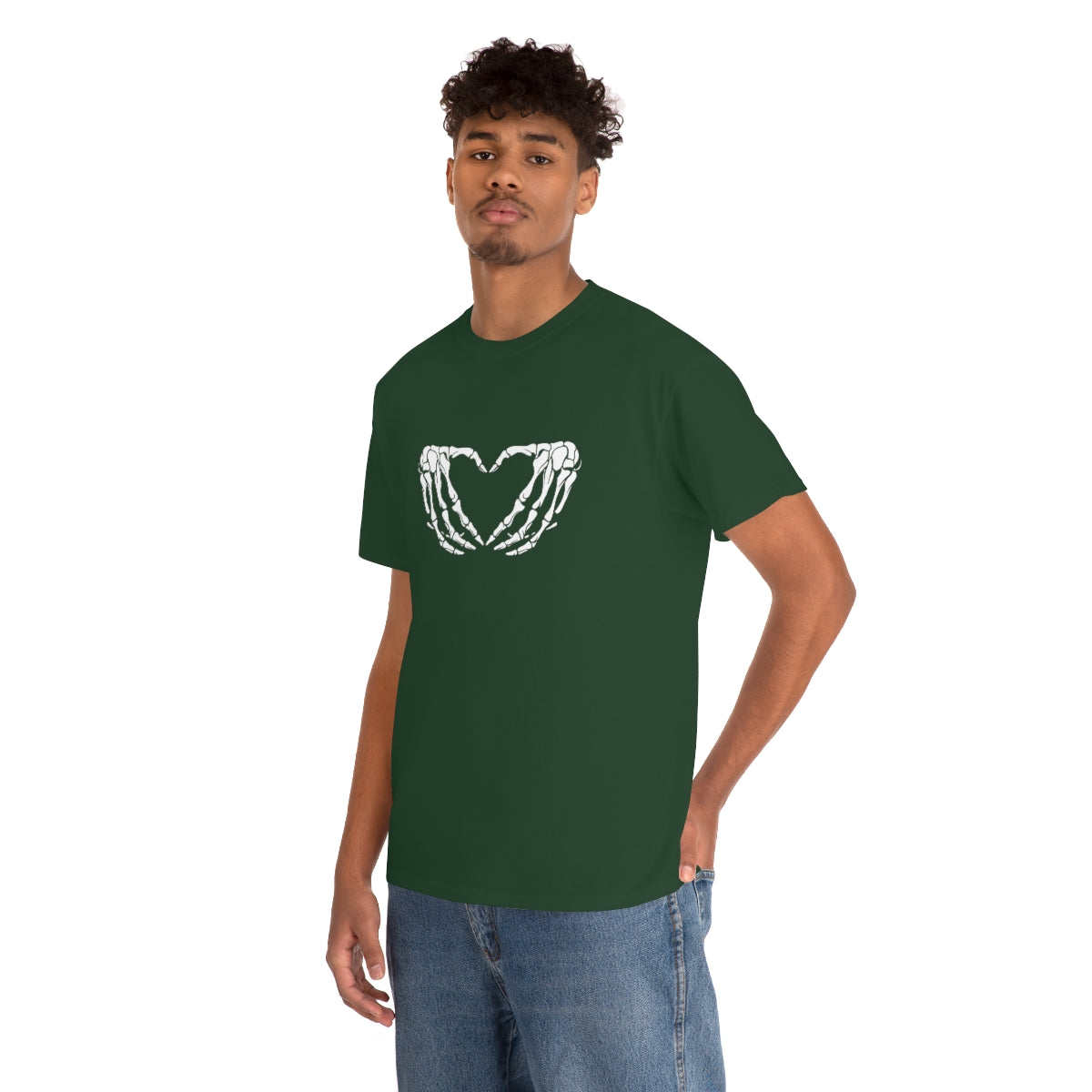 Skeleton Heart Cotton Tee