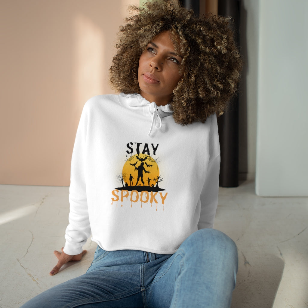 Stay Spooky Crop Hoodie