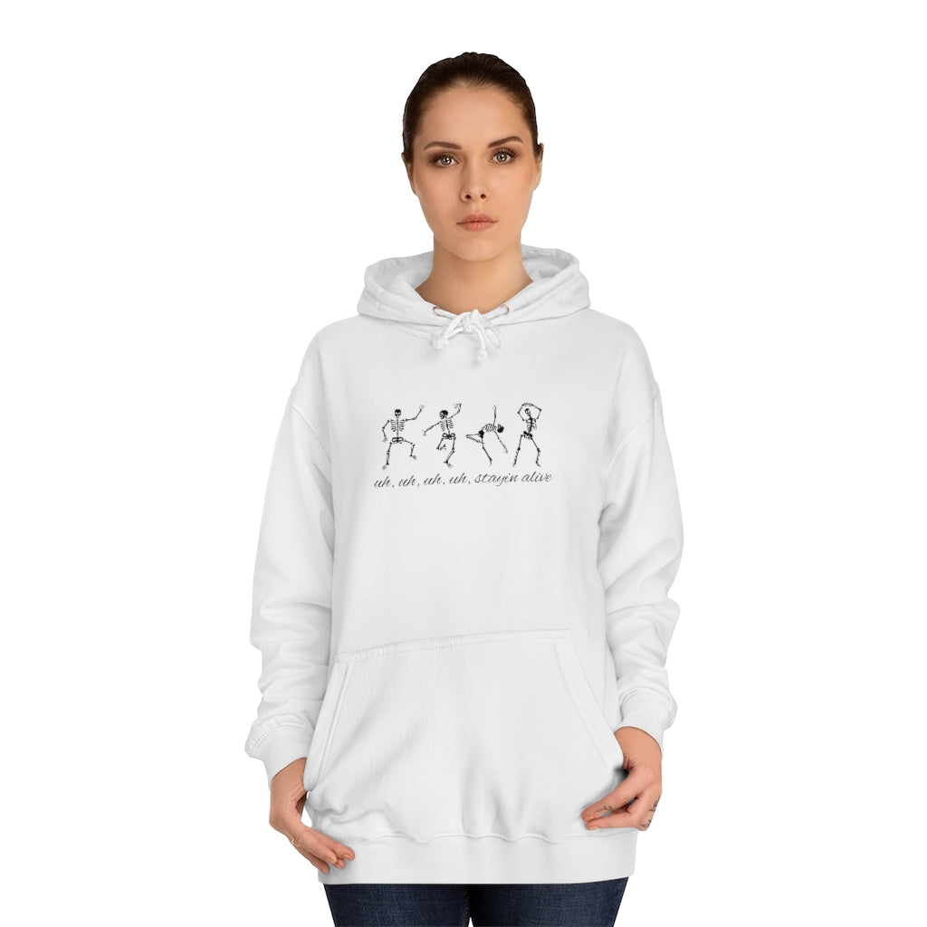 "Stayin' Alive" - Dancing Skeletons Hoodie