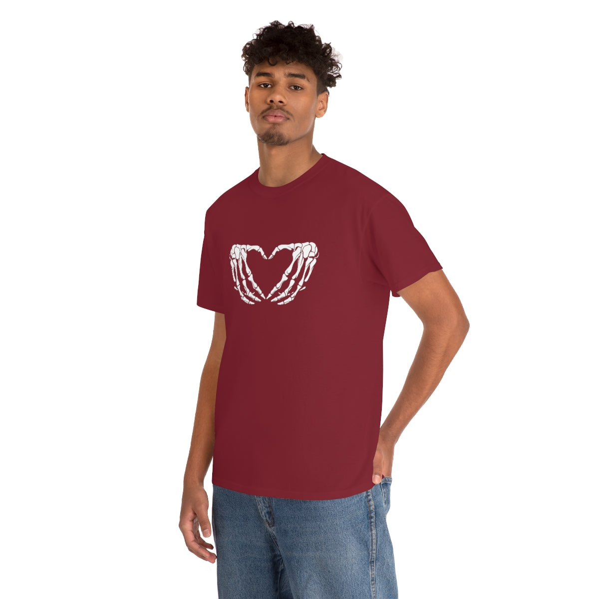 Skeleton Heart Cotton Tee