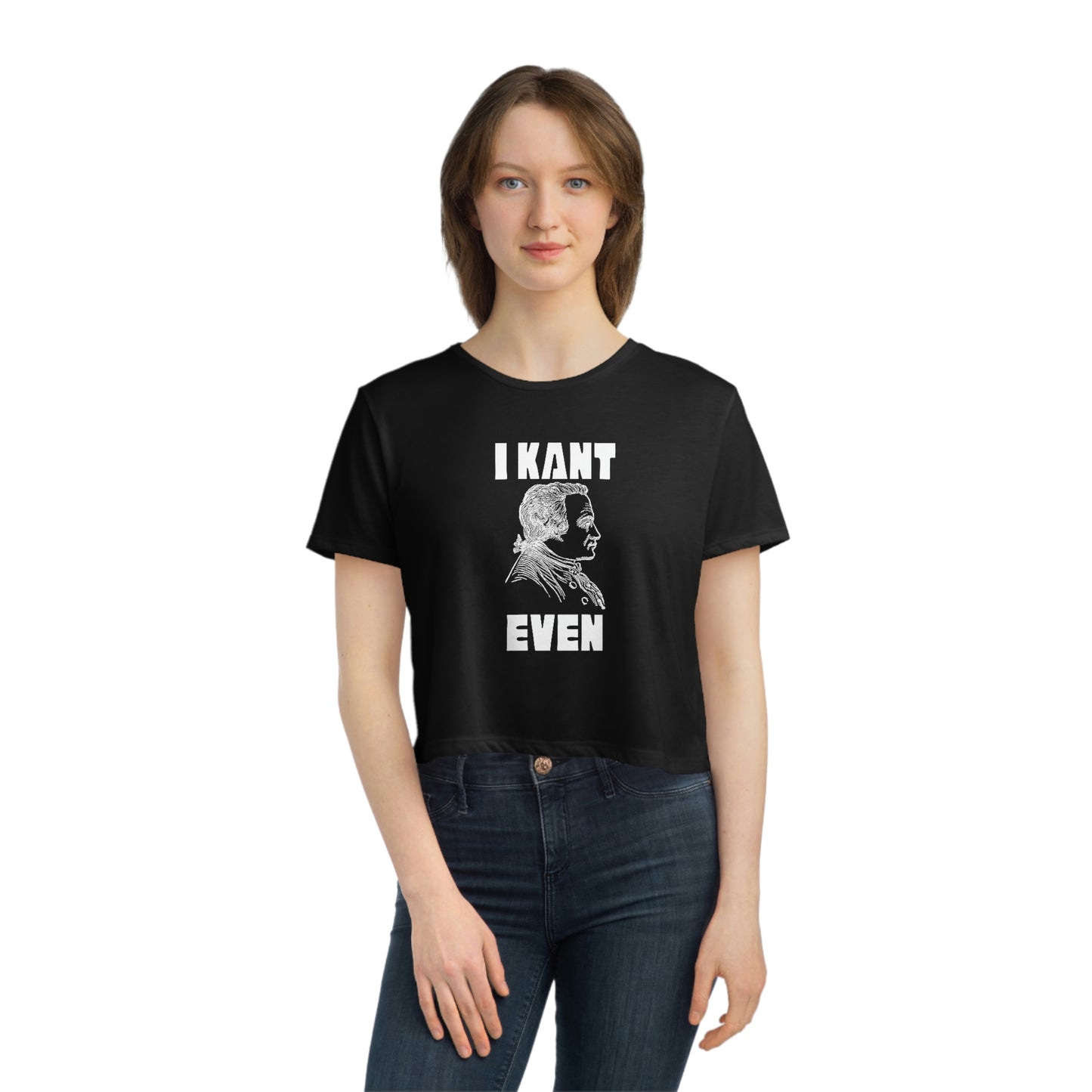 "I Kant even" Immanuel Kant, Cropped Tee