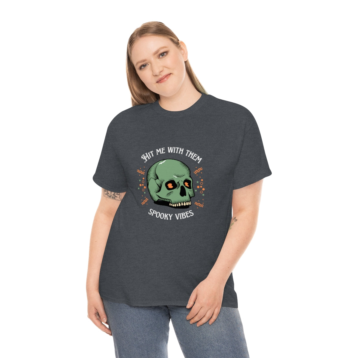 "Hit me with them spooky vibes" Cotton Tee