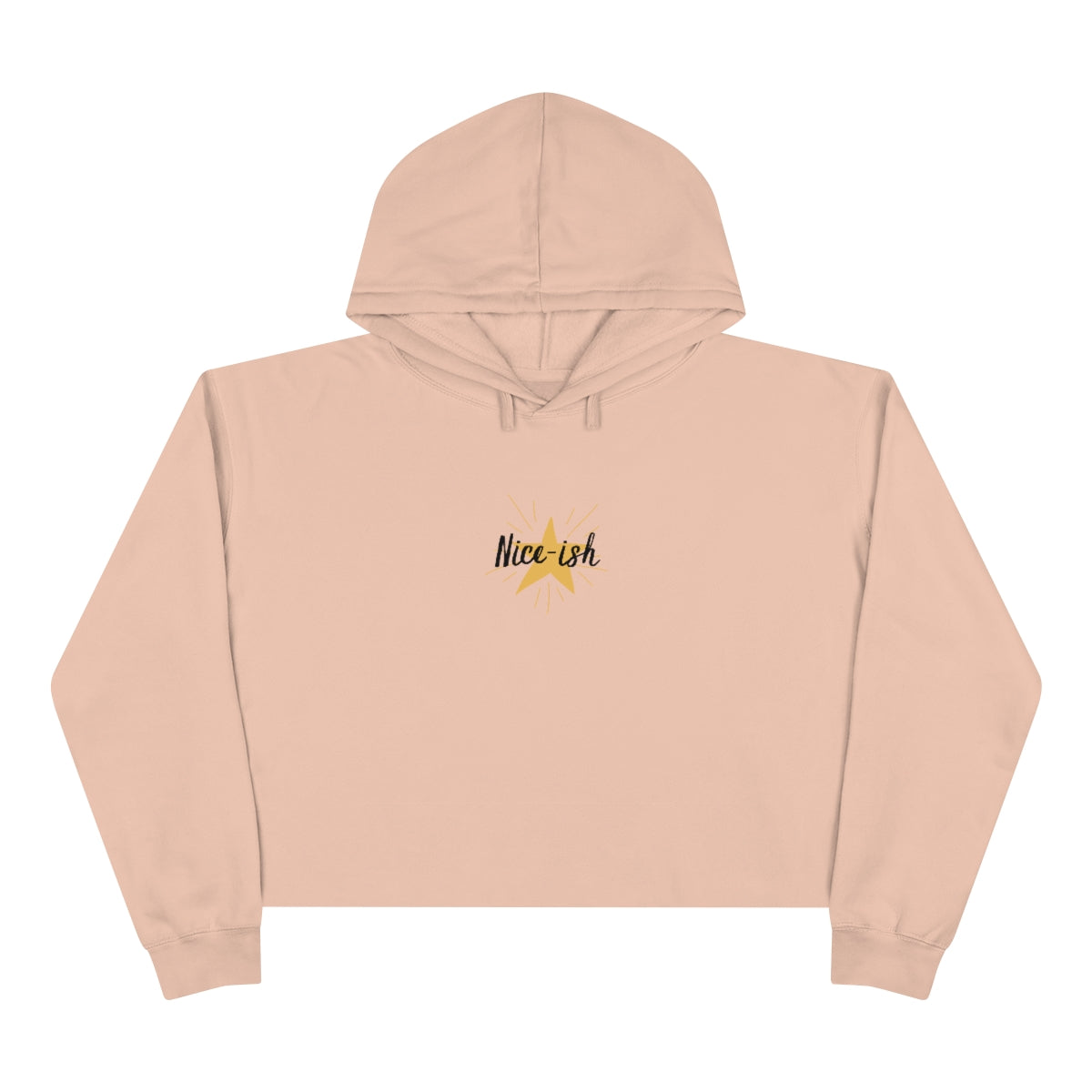 "Nice-ish", Crop Hoodie