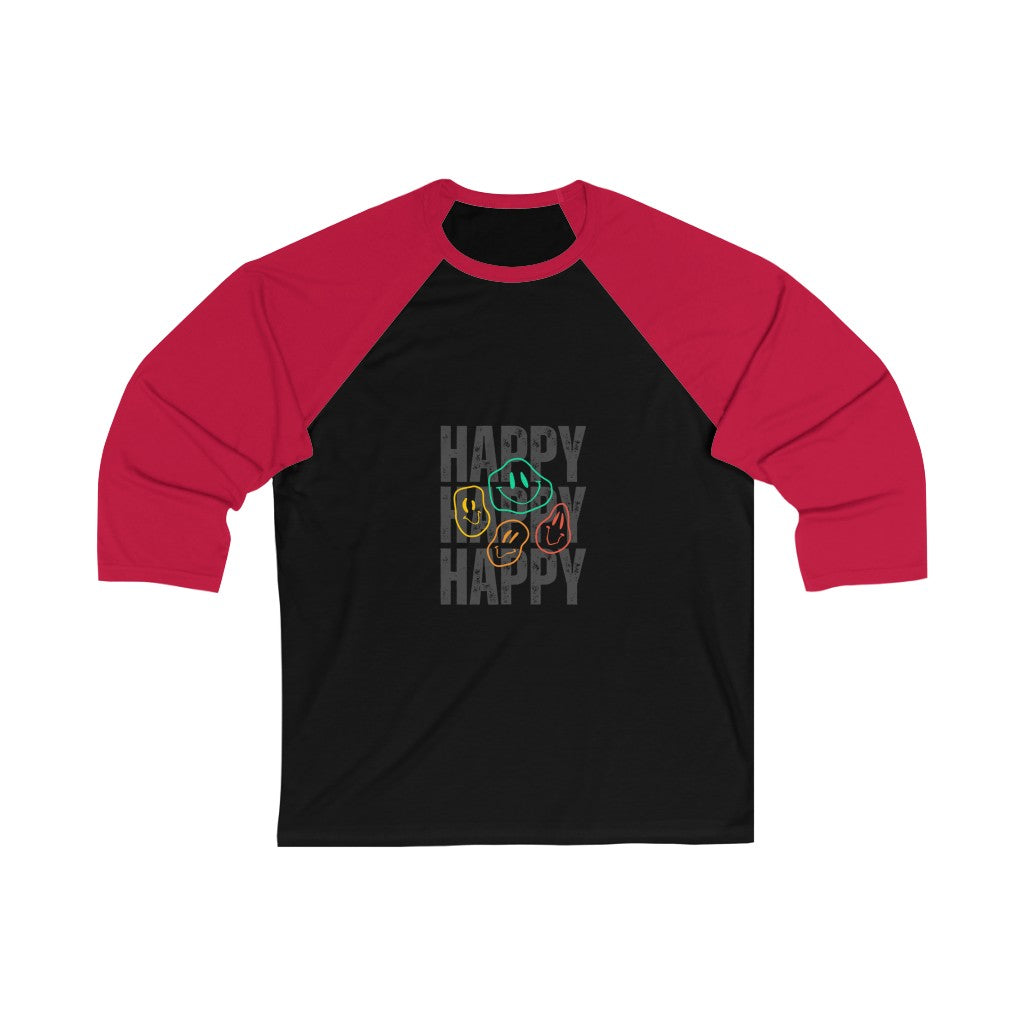 HAPPY, Baseball Tee