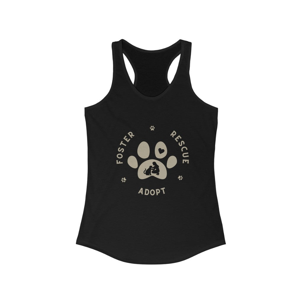 "Foster, Rescue, Adopt" Racerback Tank