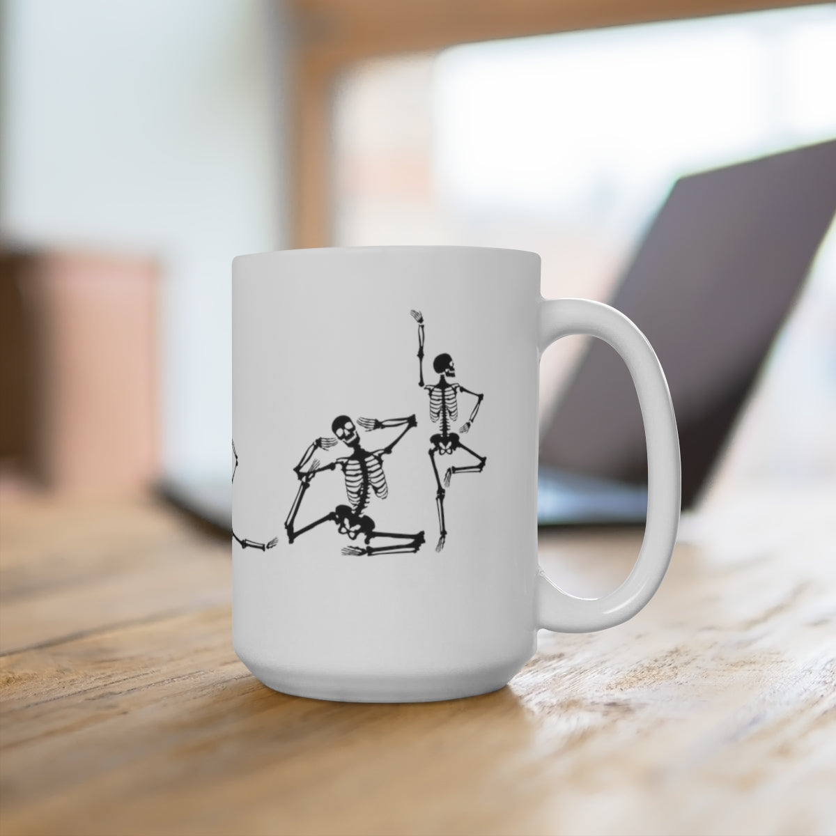 Skeleton Yoga - Large Ceramic Mug