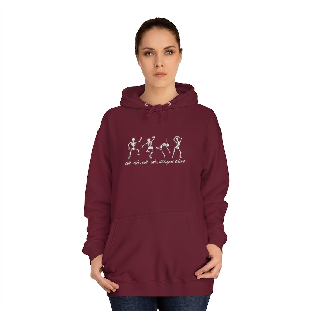 "Stayin' Alive" - Dancing Skeletons Hoodie