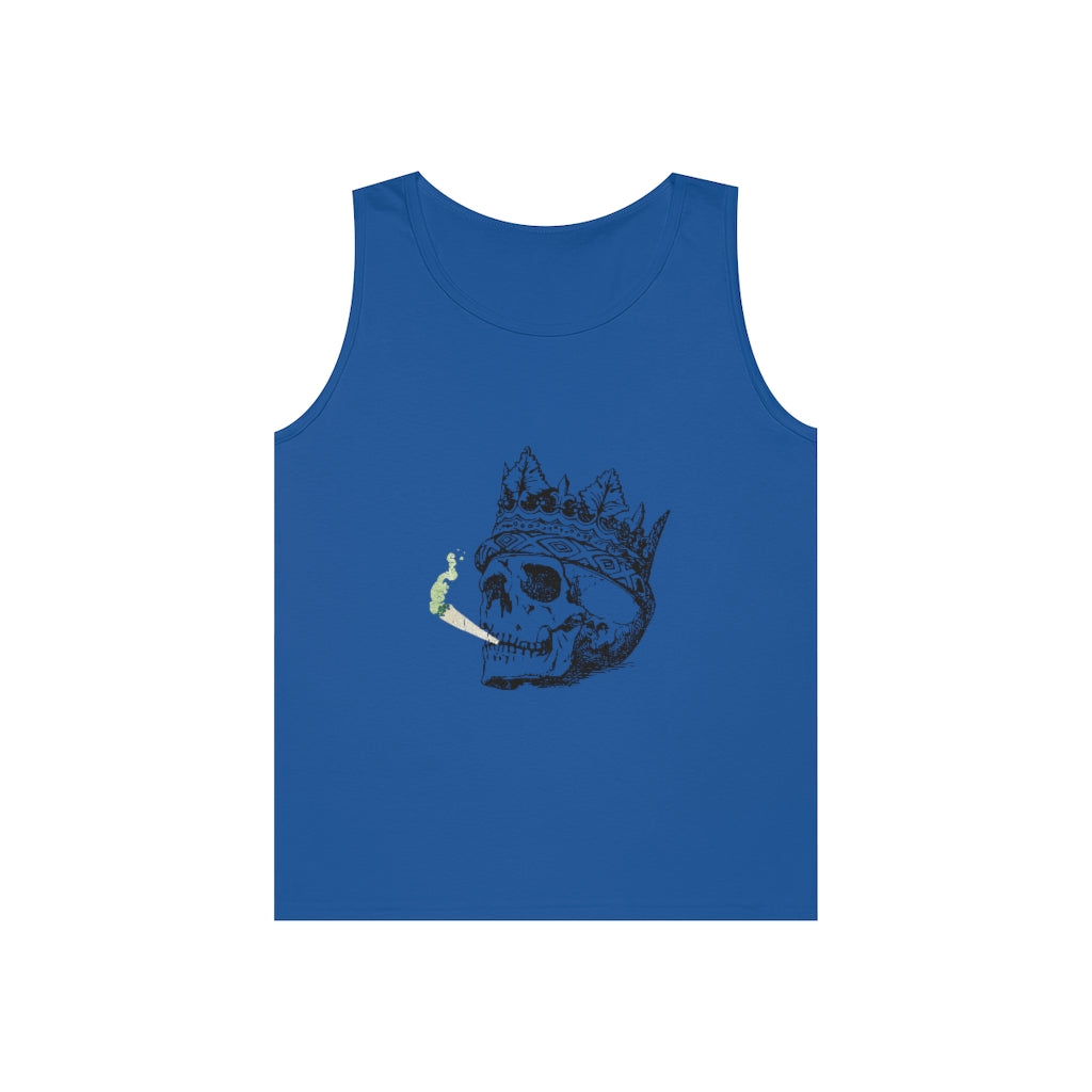 Crowned Smoking Skull Tank Top