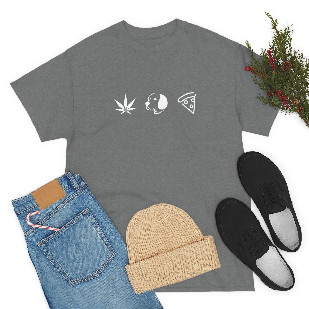 Pot, Puppies, Pizza, Tee