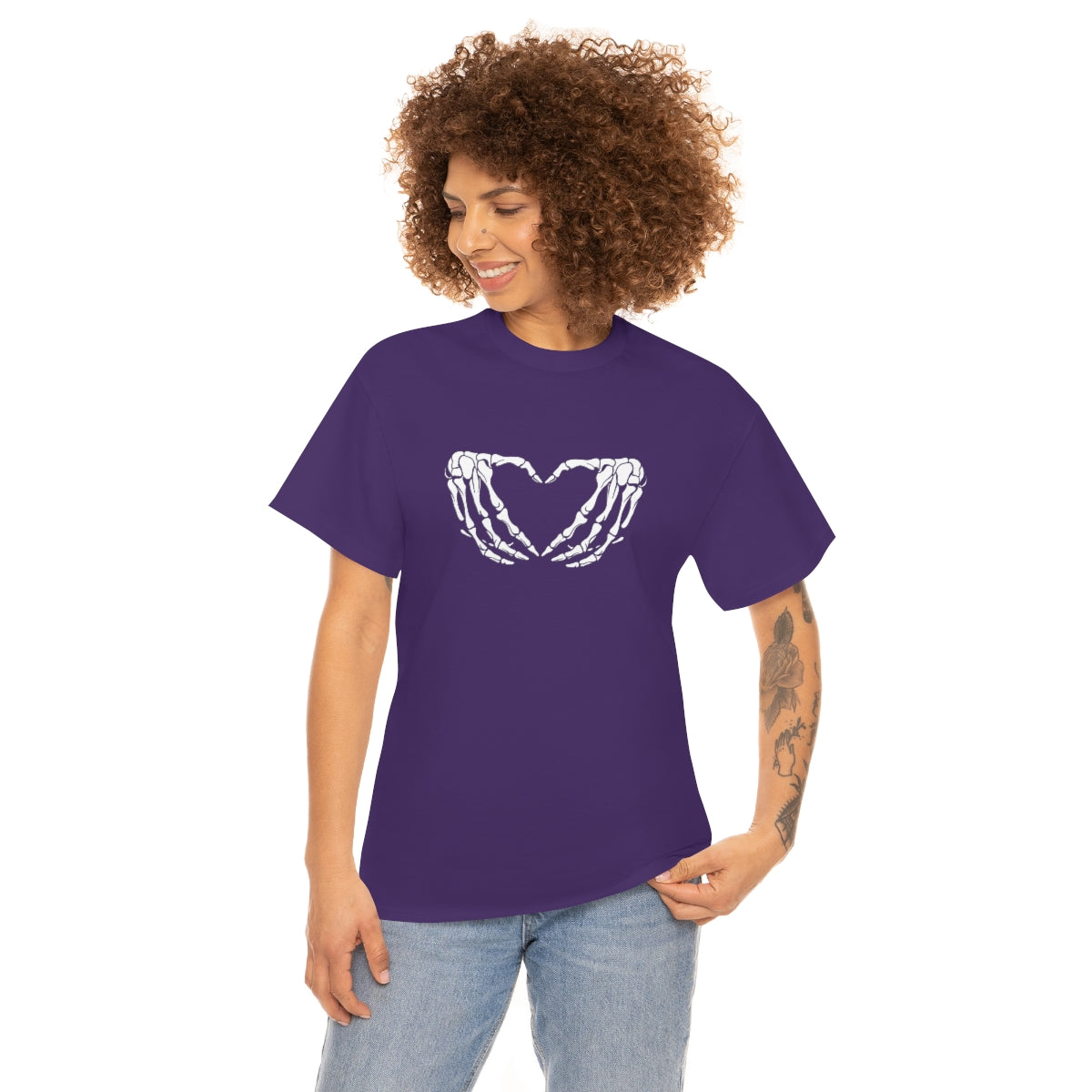 Skeleton Heart Cotton Tee