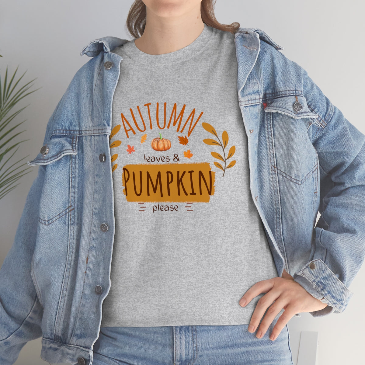 "Autumn leaves & pumpkin please" Tee