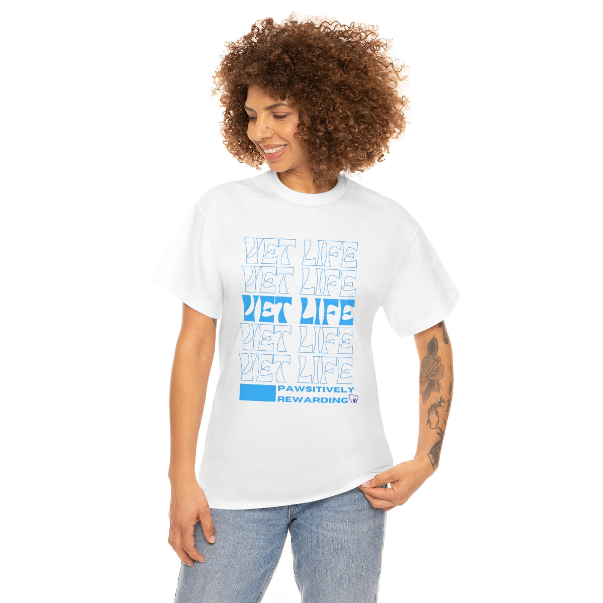 "Vet Life: Pawsitively Rewarding" Tee