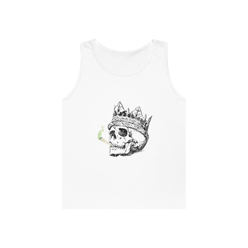 Crowned Smoking Skull Tank Top