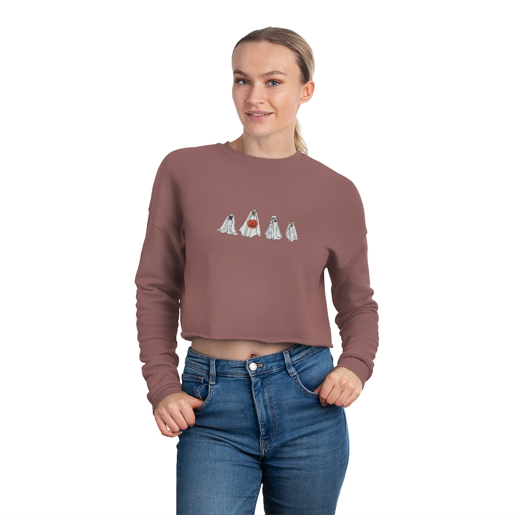 Ghost Puppies Cropped Sweatshirt