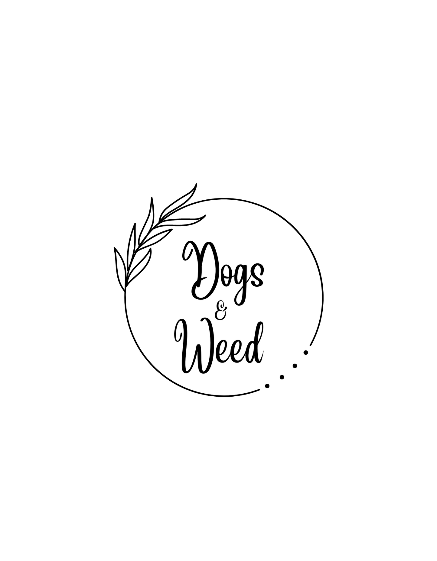 "Dogs & Weed" Cotton Tee