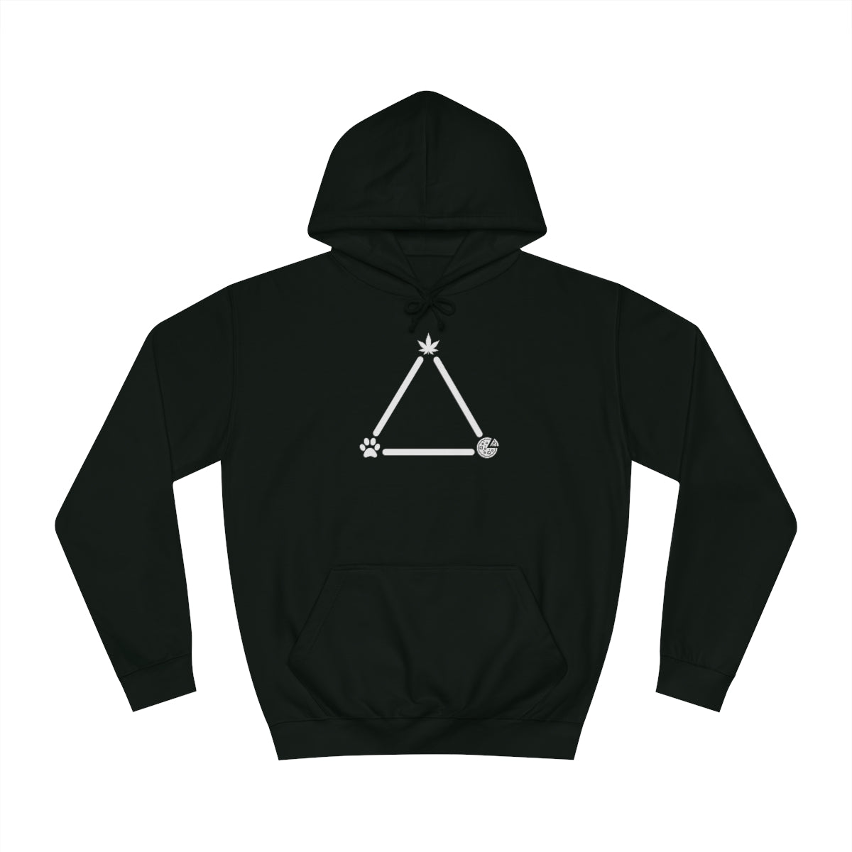 Pot, Puppies, Pizza Triangle Hoodie