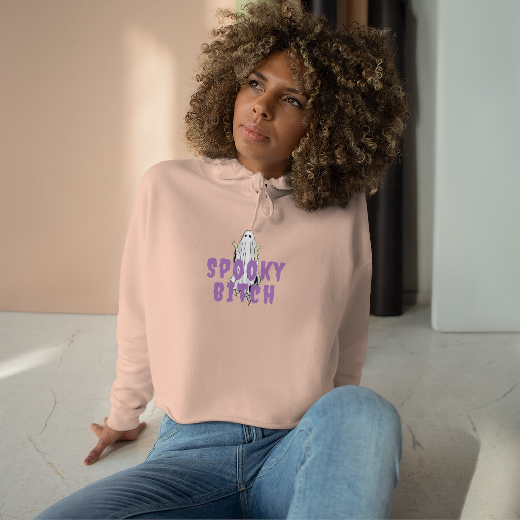 Spooky Bitch Crop Hoodie