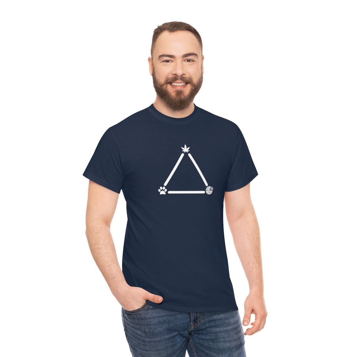 Pot, Puppies, Pizza Triangle Tee