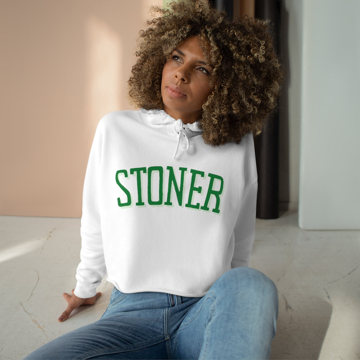 "Stoner", Crop Hoodie