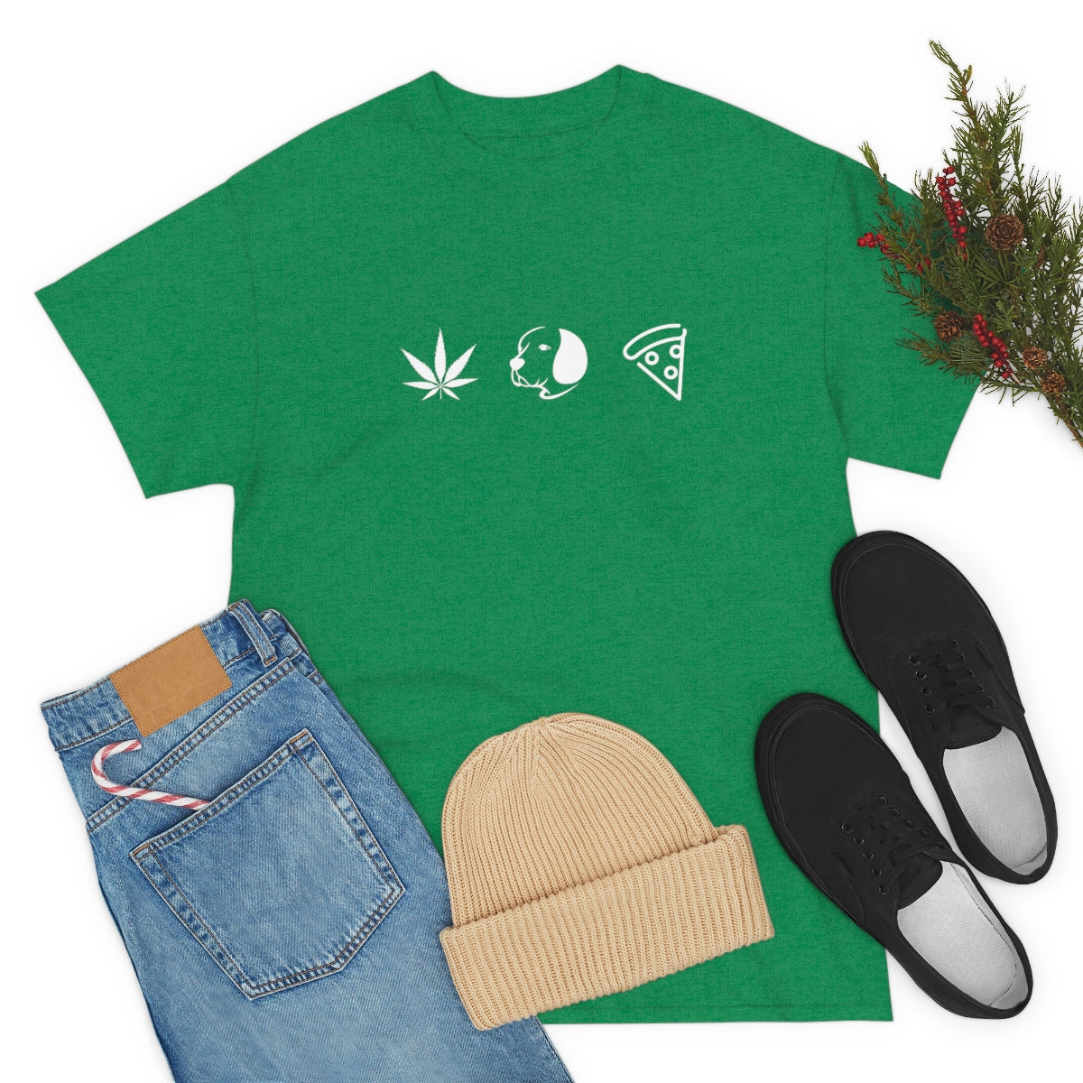 Pot, Puppies, Pizza, Tee