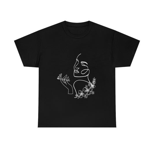 Smoking Woman Cotton Tee