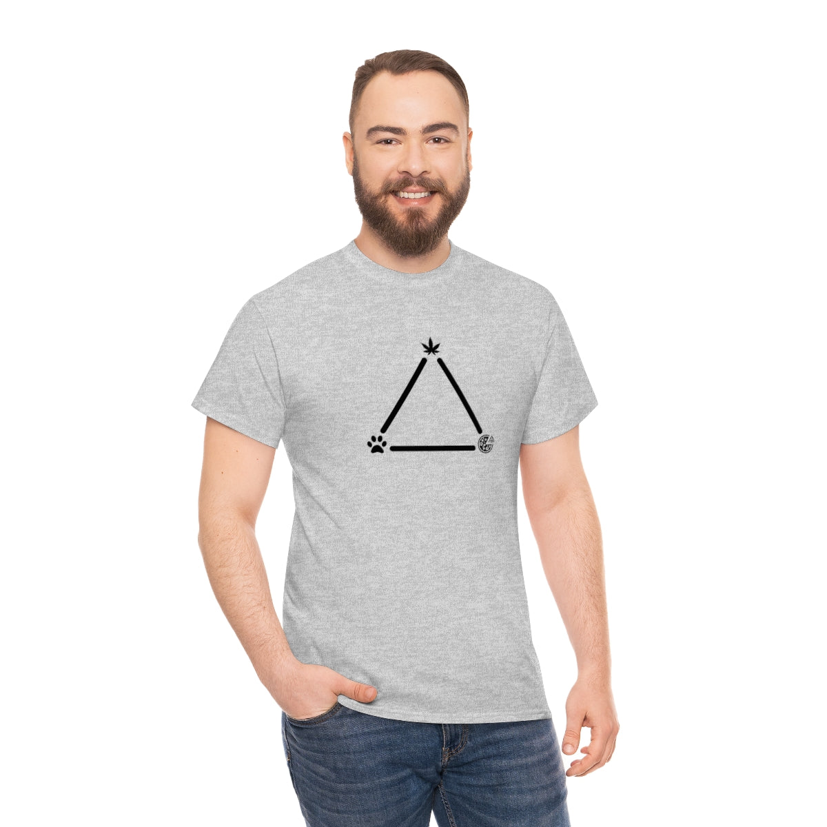 Pot, Puppies, Pizza Triangle Tee