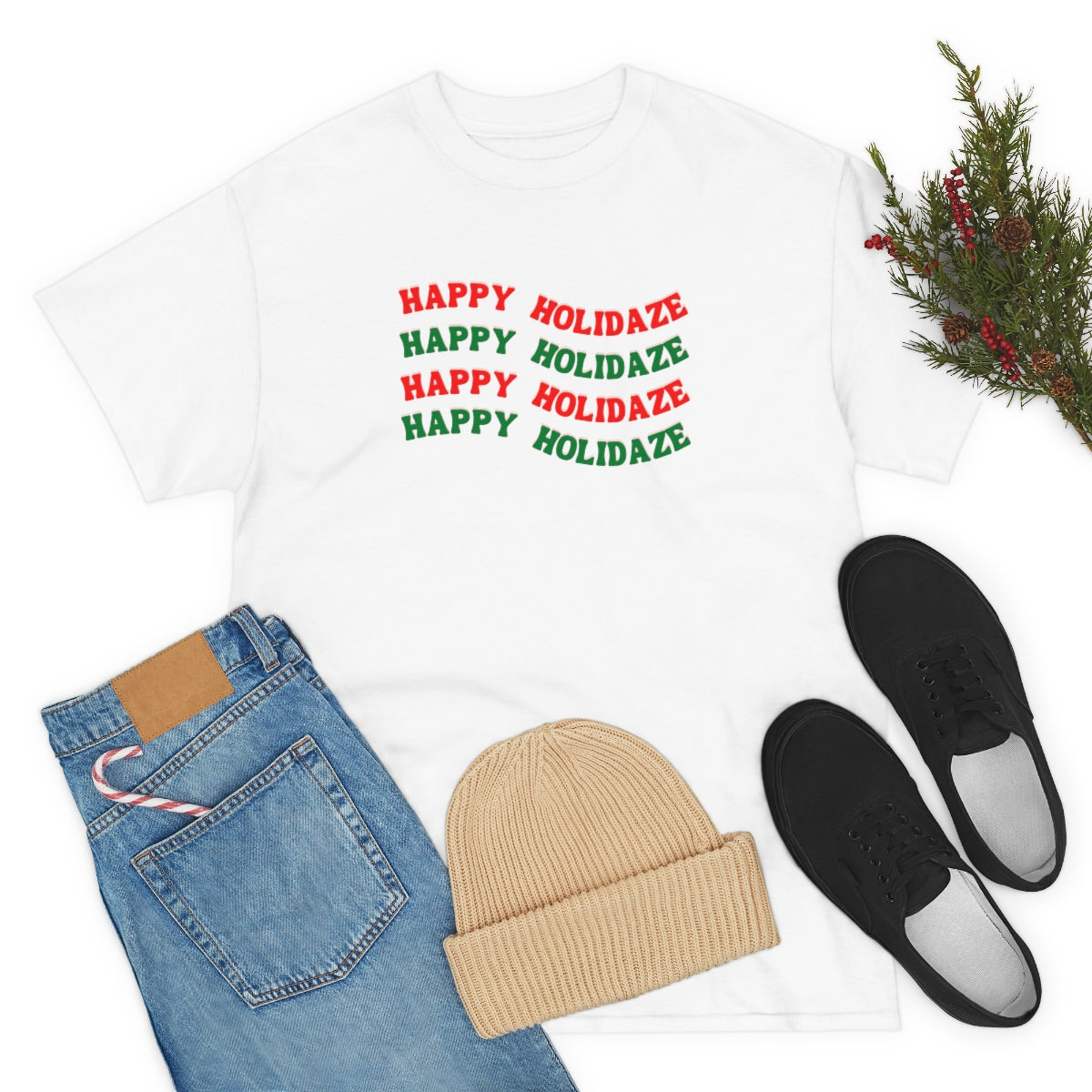 "Happy Holidaze", Tee