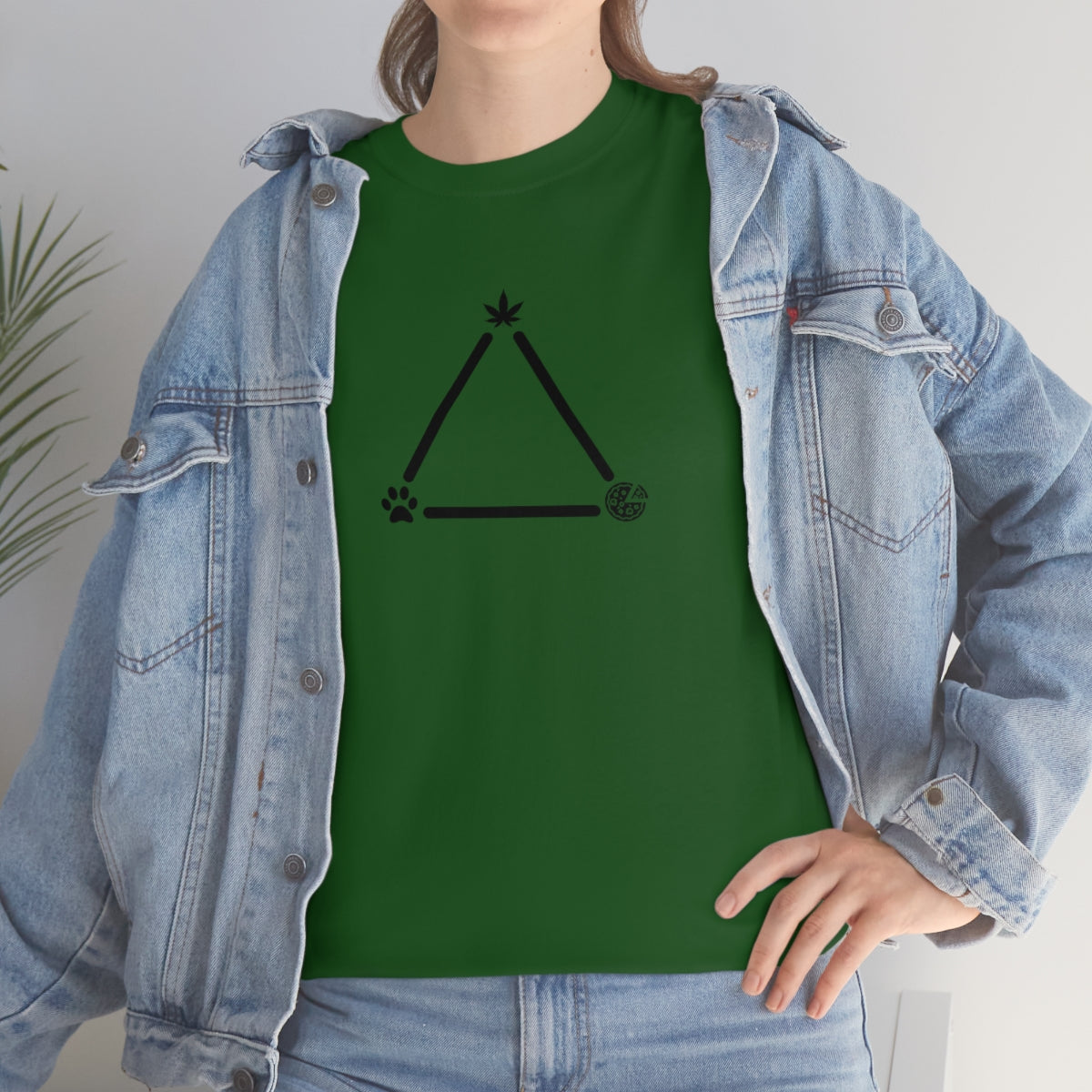 Pot, Puppies, Pizza Triangle Tee