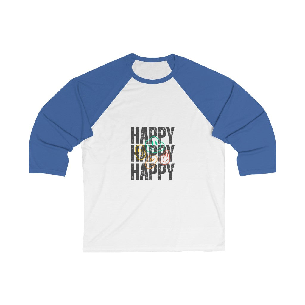 HAPPY, Baseball Tee