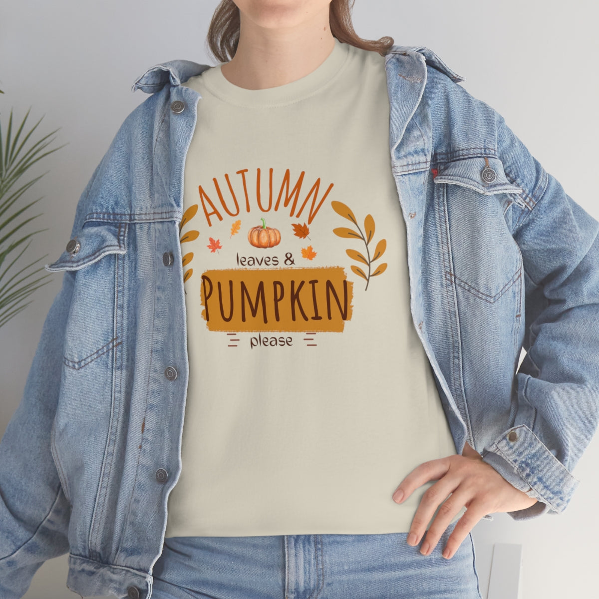 "Autumn leaves & pumpkin please" Tee