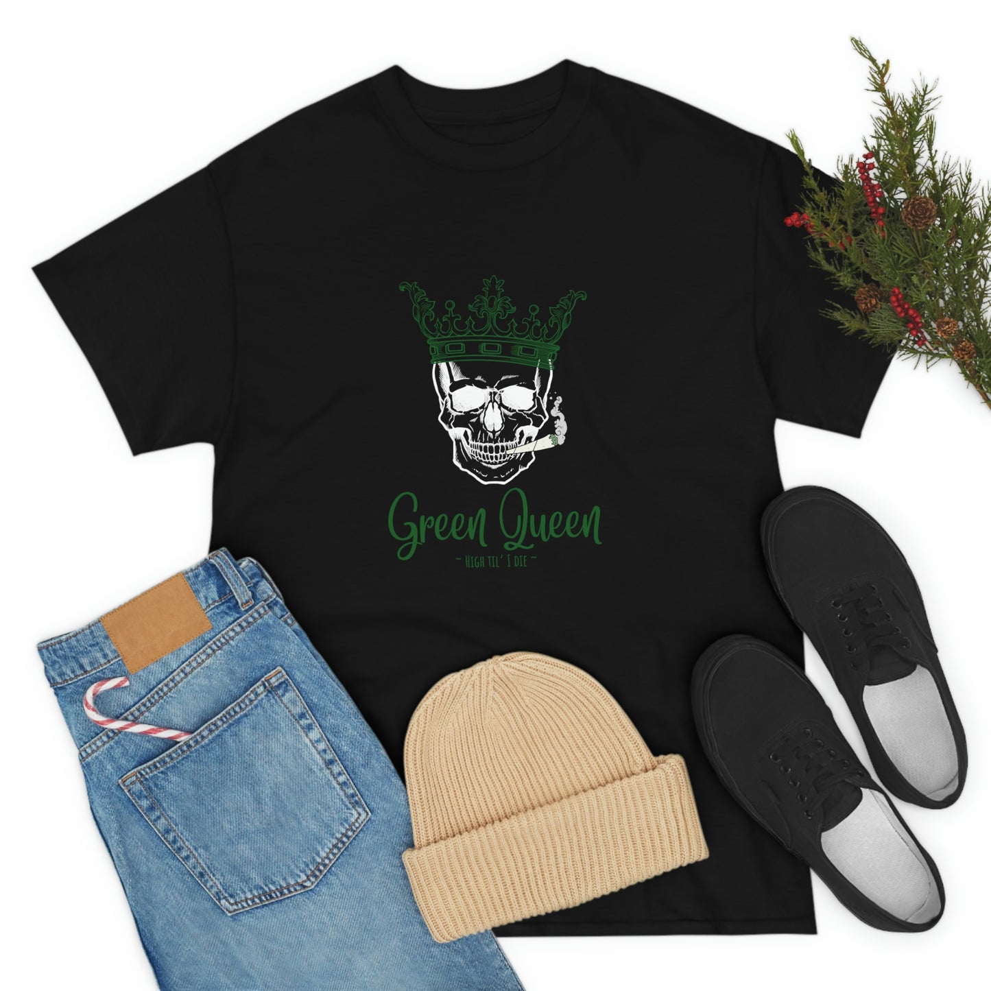 "Green Queen - High til' I die", Tee